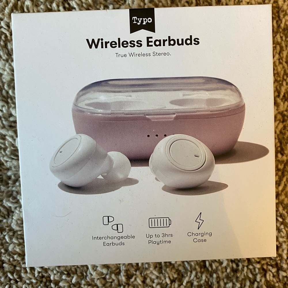 NWT Typo Wireless Earbuds
